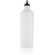 Botella de agua XL de aluminio con mosquetón Blanco/negro detalle 17