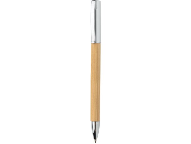 Bolígrafo moderno de bambú Marron detalle 4