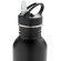 Botella de actividad acero inoxidable Deluxe Negro detalle 19