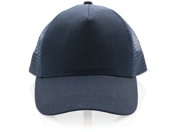 Gorra personalizable de 5 paneles en algodón cepillado 190 gr impact aware™ Azul marino detalle 42