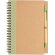Libreta de anillas con hojas a rayas y bolígrafo kraft de cartón reciclado Verde detalle 23
