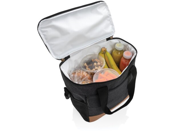 Bolsa termica publicitaria algodón reciclado Negro detalle 9