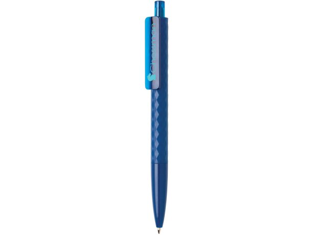 Bolis originales ballpoint acabado geométrico tinta alemana azul X3 Azul marino detalle 32