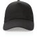 Gorra de algodón reciclado Impact 280gr con trazador AWARE™ Negro detalle 2