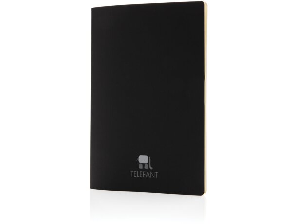 Libreta de tapa blanda de PU con borde de color Blanco detalle 24