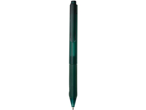 Bolígrafo con nombre de silicona acabado mate tinta azul Verde detalle 16