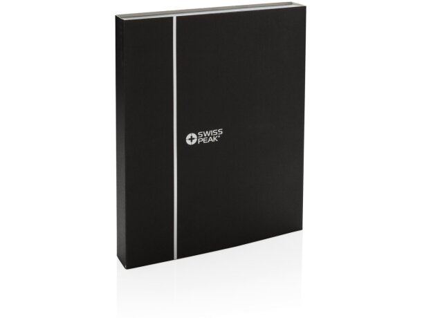 Set de libreta con bolígrafo para merchandising tinta azul Negro detalle 13