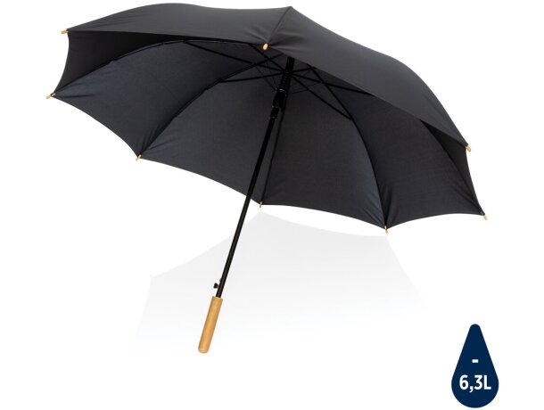 Paraguas ecológico barato bambú ahorro agua real Verde detalle 10