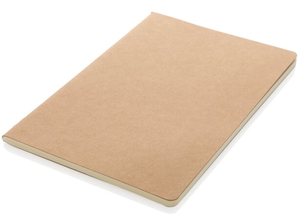 Libreta A5 de tapa blanda estándar FSC® Marron detalle 17