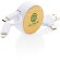 Multicable usb 5 en 1 retráctil con carcasa de bambú Blanco detalle 6