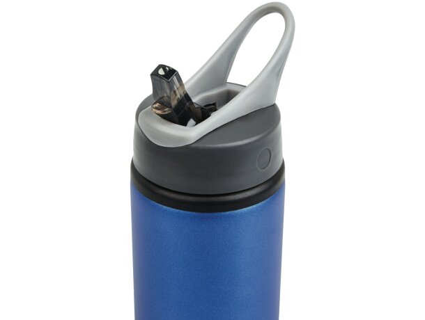 Botella deportiva con logo asa de transporte polipropileno Azul/antracita detalle 28