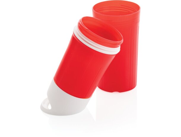 Botellas de agua reutilizables de caña de azúcar sin aceite aptas lavavajillas Rojo detalle 13