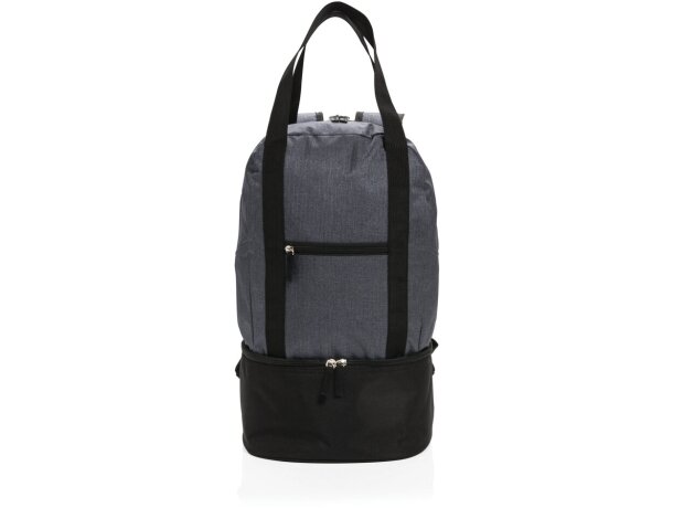 Mochila térmica eva con compartimiento nevera Gris/negro detalle 2