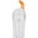 Bidón deportivo con compartimento para frutas de tritán 500ml Naranja detalle 21