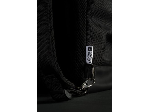 Bolsa para portátil 15 Swiss Peak con protección RFID Negro detalle 12