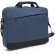 Bolsa maletín de poliéster para portátil de 15,6” Azul marino/negro