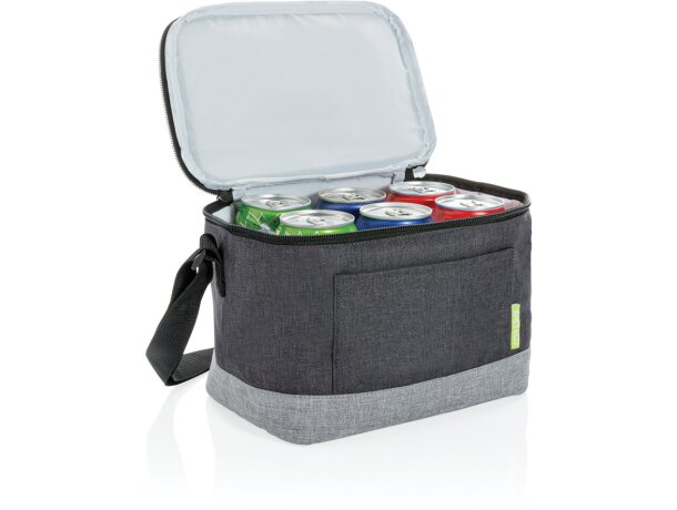 Bolsas térmicas con capacidad para 6 Latas y correa de transporte rPET Gris/gris detalle 1