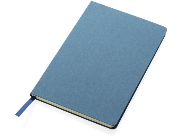 Libreta A5 FSC® de tapa dura Azul detalle 11