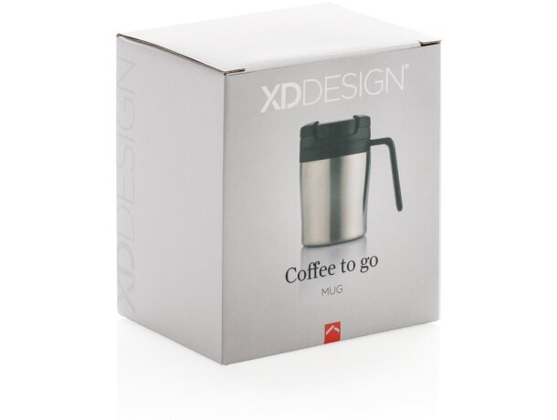 Taza Coffee to go Plata detalle 33