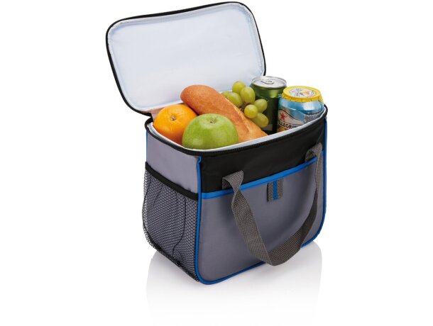 Neveras originales con capacidad para 6 Latas de poliéster Básica Azul/gris detalle 1