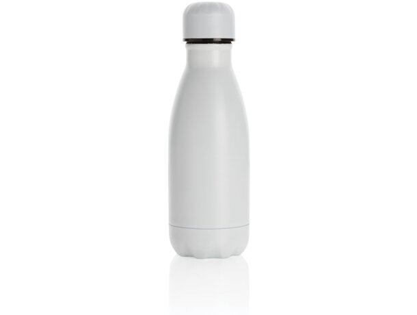 Botella de acero inoxidable al vacío de color sólido 260ml Blanco detalle 19