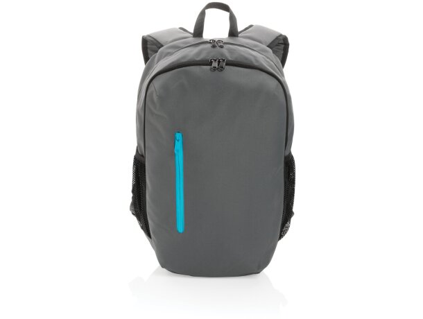 Mochila casual Impact AWARE ™ 300D RPET Gris detalle 23