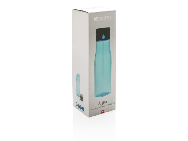 Botella tritan antigoteo de hidratación Aqua Azul detalle 13