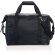 Bolsa térmica de poliéster con cremallera y bolsillo frontal Negro detalle 5