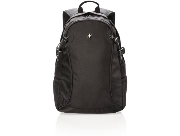 Mochila Outdoor Swiss Peak Negro detalle 1