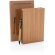Mini libreta personalizada bambú sostenible Marron detalle 6