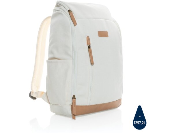 Mochila Marpingen reciclada portátil 15 17L algodón sostenible Verde detalle 46