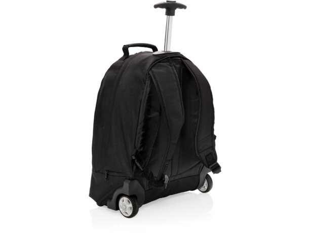 Mochila trolley para negocios Negro detalle 3