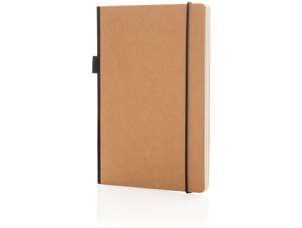 Libreta lujosa A5 FSC® de tapa dura Marron detalle 21