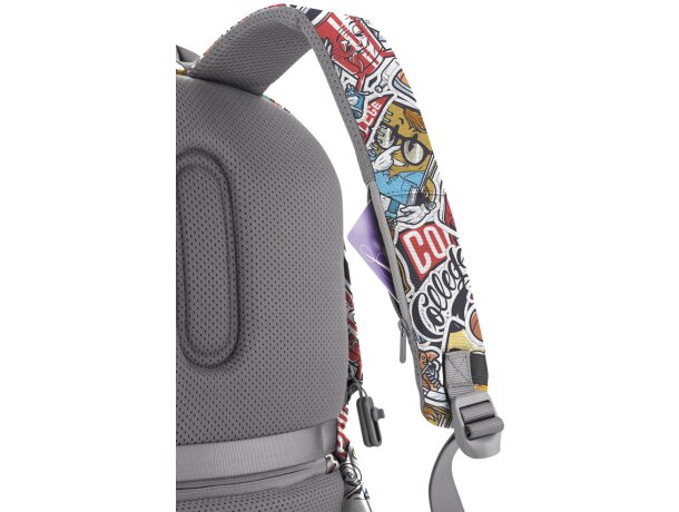 Mochila antirobo Bobby Soft Art Azul detalle 83