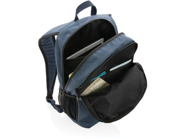 Mochila casual Impact AWARE ™ 300D RPET Azul marino detalle 39