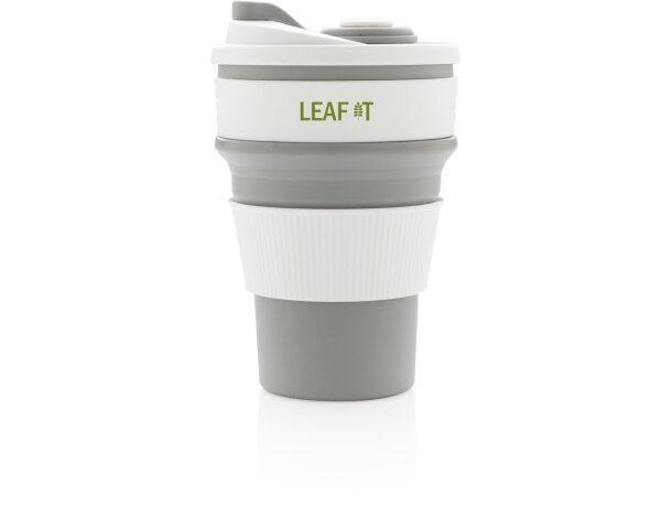 Tazas plegable de silicona Gris detalle 20