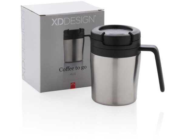 Taza Coffee to go Plata detalle 32