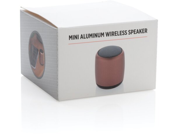 Mini altavoz inalámbrico de aluminio economico