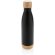 Botella acero inoxidable al vacío con tapa y fondo de bambú detalle 1