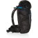 Mochila grande Explorer de senderismo 40L sin PVC Negro/azul detalle 3