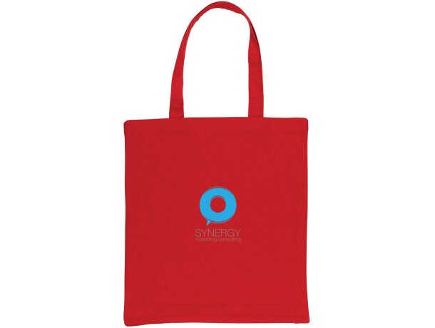Tote sostenible 100% algodón Impact Aware Rojo detalle 13