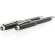 Sets boligrafos y rollers para empresas elegante latón tinta azul Negro/plata detalle 4