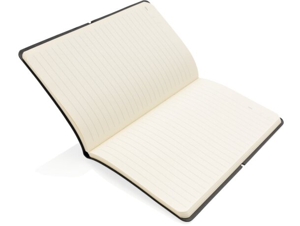 Cuaderno A5 moderno de lujo con tapa blanda Azul marino detalle 9