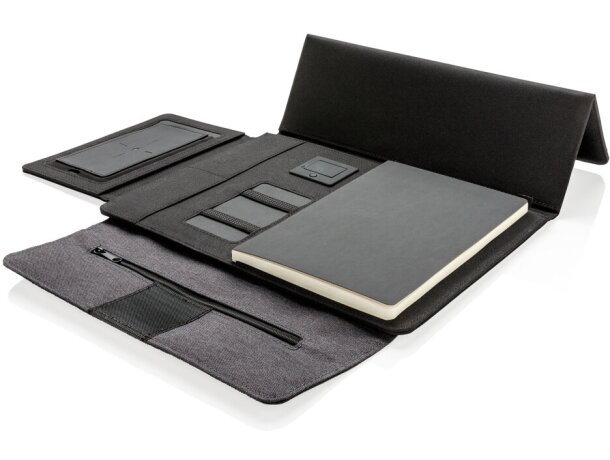 Portafolio Kyoto para tablet 10 con carga inalámbrica Negro detalle 1