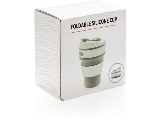 Tazas plegable de silicona Gris detalle 19