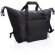 Bolsa térmica de poliéster con cremallera y bolsillo frontal Negro detalle 1