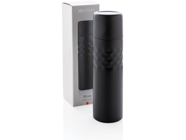 Termos acero inoxidable moderno 500 ml Mosa Negro detalle 8