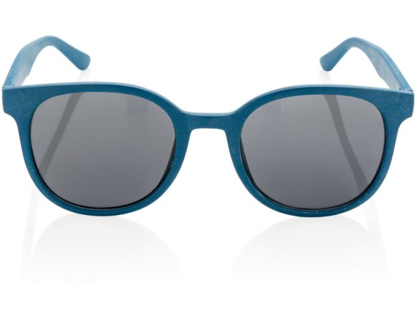 Gafas de sol ecológicas de fibra de paja de trigo ECO Azul detalle 9