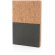 Libreta ecológica corporativa con tapa de corcho natural y kraft