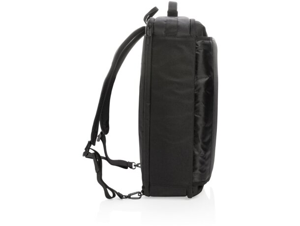 Mochila de viaje convertible Swiss Peak sin PVC Negro detalle 2